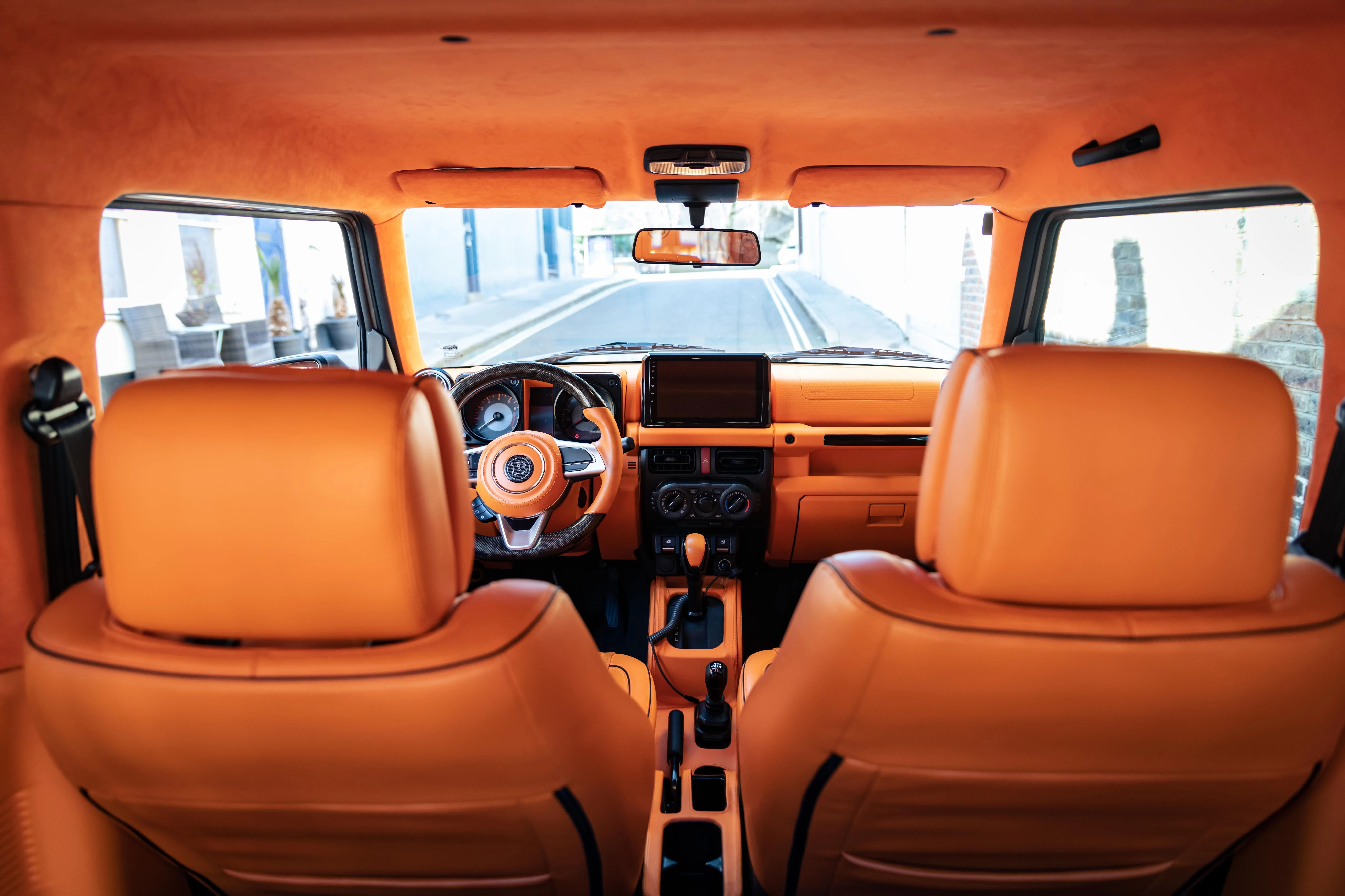 Suzuki Jimny Brabus OrangeBack Seat View