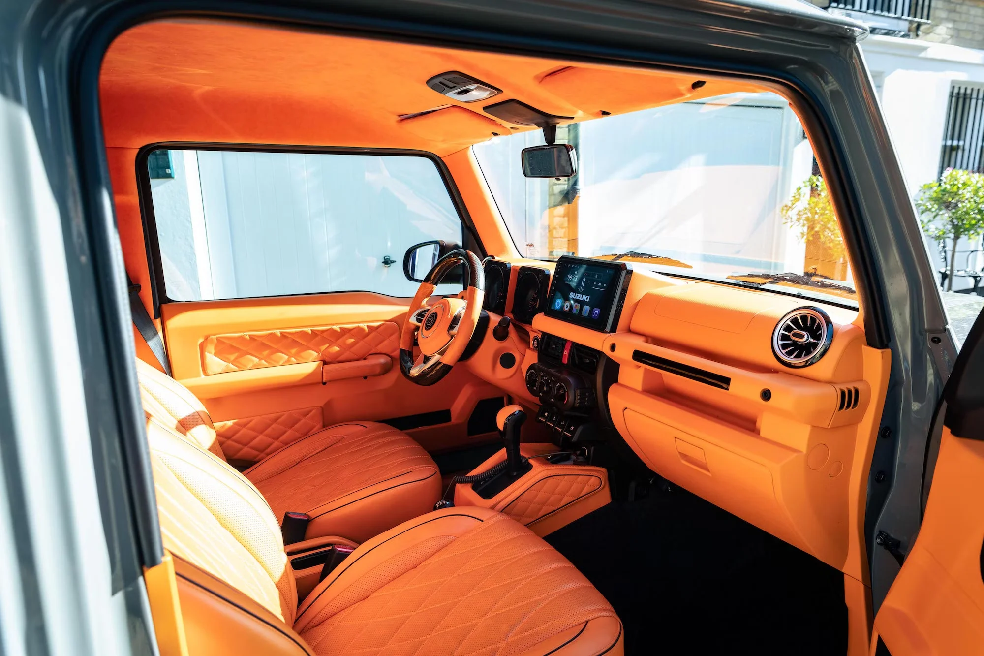Suzuki Jimny Brabus Orange Interior Driver Side Dashview